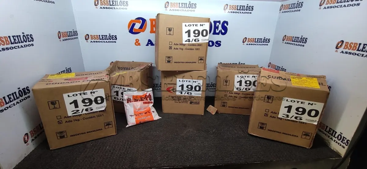 LOTE 190 - 60 - SUPLEMENTOS MINERAL ADE PO CHAMPION 1KG (NO ESTADO, NÃO SABEMOS SE FUNCIONA. LEILÃO NÃO TEM GARANTIA E NEM DEVOLUÇÃO, SUJEITO A POSSÍVEIS AVARIAS VISÍVEIS/OCULTAS E/OU AUSÊNCIA DE COMPONENTES)