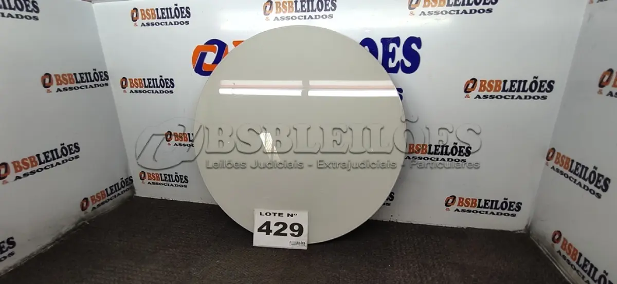 LOTE 429 - 01 - PRATO GIRATÓRIO 60 CM SOBREPOR PARA CENTRO DE MESA (NO ESTADO, NÃO SABEMOS SE FUNCIONA. LEILÃO NÃO TEM GARANTIA E NEM DEVOLUÇÃO, SUJEITO A POSSÍVEIS AVARIAS VISÍVEIS/OCULTAS E/OU AUSÊNCIA DE COMPONENTES)
