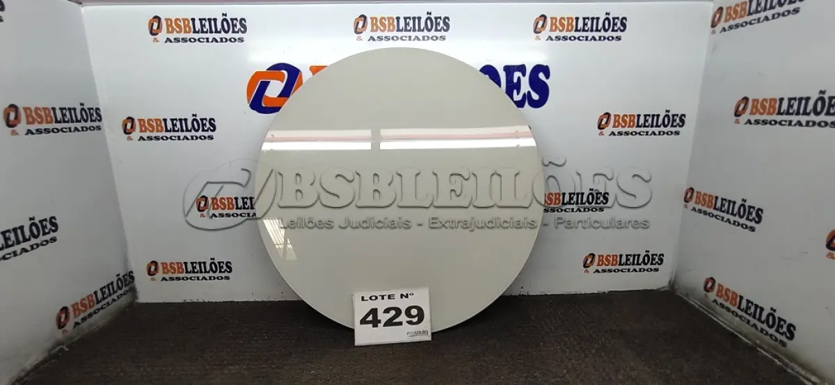 LOTE 429 - 01 - PRATO GIRATÓRIO 60 CM SOBREPOR PARA CENTRO DE MESA (NO ESTADO, NÃO SABEMOS SE FUNCIONA. LEILÃO NÃO TEM GARANTIA E NEM DEVOLUÇÃO, SUJEITO A POSSÍVEIS AVARIAS VISÍVEIS/OCULTAS E/OU AUSÊNCIA DE COMPONENTES)