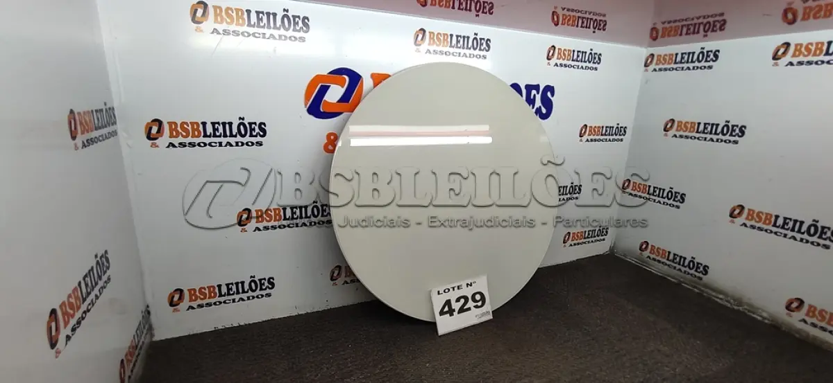 LOTE 429 - 01 - PRATO GIRATÓRIO 60 CM SOBREPOR PARA CENTRO DE MESA (NO ESTADO, NÃO SABEMOS SE FUNCIONA. LEILÃO NÃO TEM GARANTIA E NEM DEVOLUÇÃO, SUJEITO A POSSÍVEIS AVARIAS VISÍVEIS/OCULTAS E/OU AUSÊNCIA DE COMPONENTES)