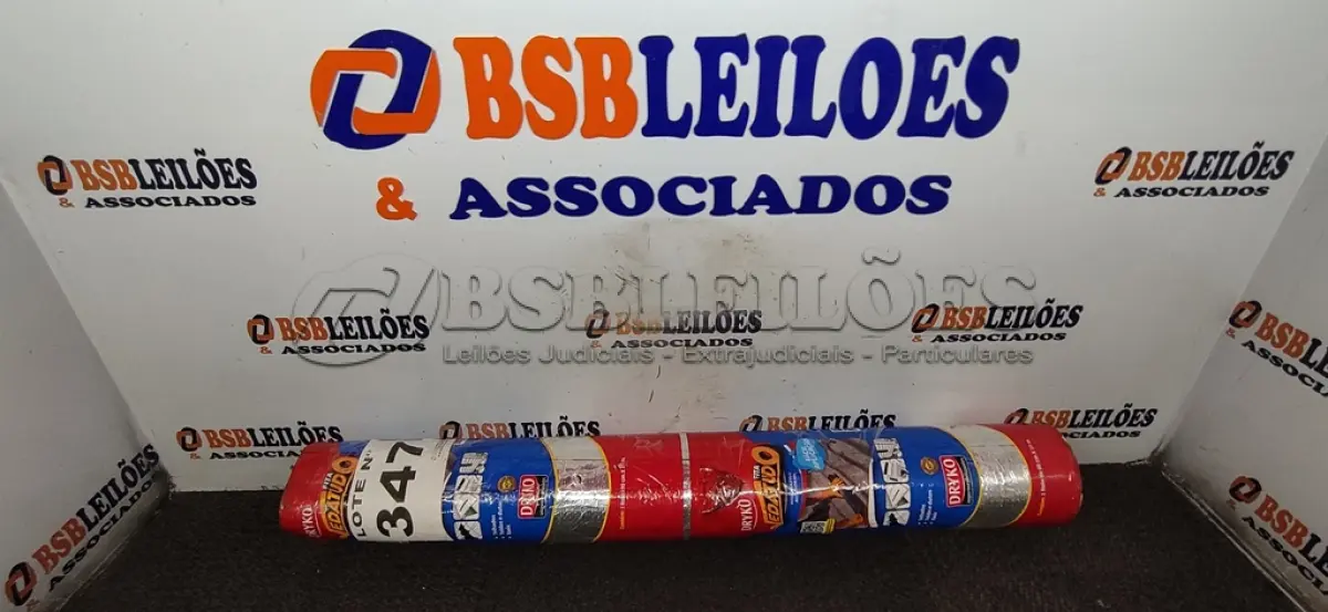 LOTE 347 - 01 - MANTA ASFÁLTICA AUTO ADESIVA ALUMINIZADA 90CM X 10M (NO ESTADO, NÃO SABEMOS SE FUNCIONA. LEILÃO NÃO TEM GARANTIA E NEM DEVOLUÇÃO, SUJEITO A POSSÍVEIS AVARIAS VISÍVEIS/OCULTAS E/OU AUSÊNCIA DE COMPONENTES)