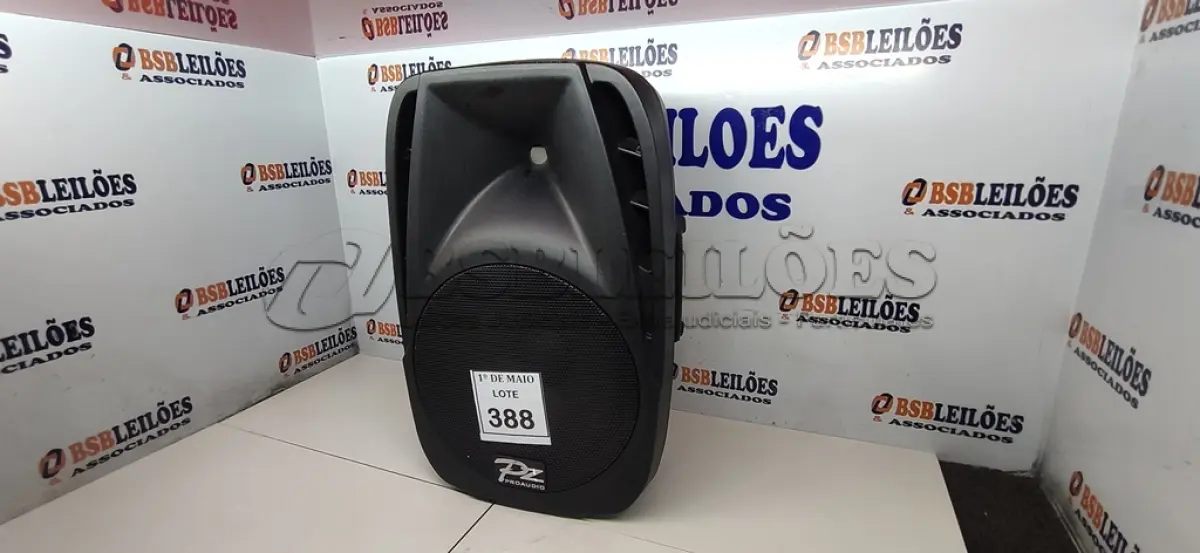 LOTE 388 - 01 CAIXA DE SOM PZPROPASSIVE PX-12. (NO ESTADO) ATENÇÃO! FAZER A VISITAÇÃO ANTES DE ARREMATAR, NÃO SABEMOS SE FUNCIONA. LEILÃO NÃO TEM GARANTIA E NEM DEVOLUÇÃO, SUJEITO A POSSÍVEIS AVARIAS VISÍVEIS/OCULTAS E/OU AUSÊNCIA DE COMPONENTES.