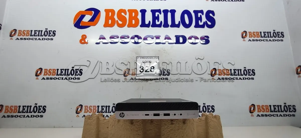 LOTE 328 - 01 CPU HP ELITE DESCK SEM FONTE.  (NO ESTADO EM QUE SE ENCONTRA. SUJEITO A AVARIAS OCULTAS/VISÍVEIS.) BD0082H