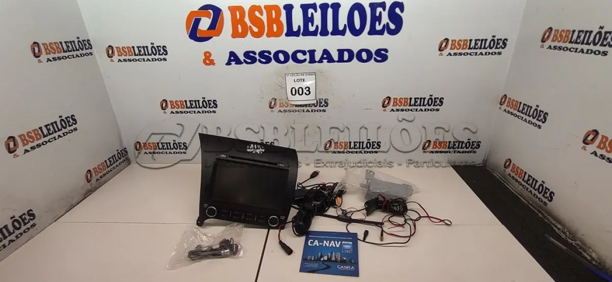 LOTE 003 - 01 CENTRAL MULTIMÍDIA SENTRA 121V. (NO ESTADO) ATENÇÃO! FAZER A VISITAÇÃO ANTES DE ARREMATAR, NÃO SABEMOS SE FUNCIONA, LEILÃO NÃO TEM GARANTIA E NEM DEVOLUÇÃO, SUJEITO A POSSÍVEIS AVARIAS VISÍVEIS/OCULTAS E/OU AUSÊNCIA DE COMPONENTES.