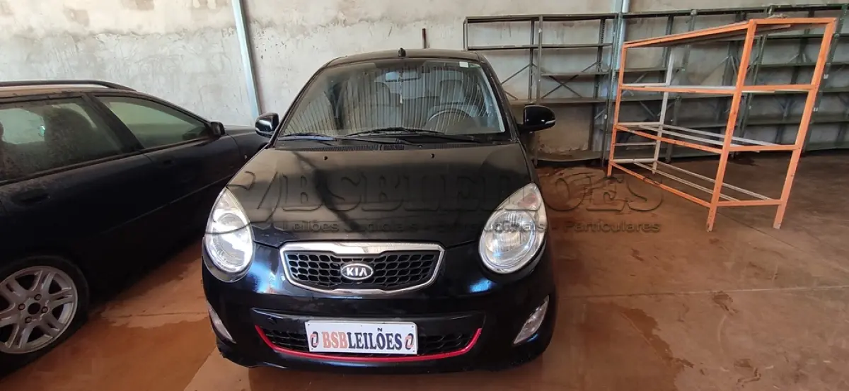 LOTE 446 - 01 KIA/PICANTO EX 3  1.0  L A GASOLINA;  NA COR PRETA; ANO 2010/2011. (NO ESTADO)