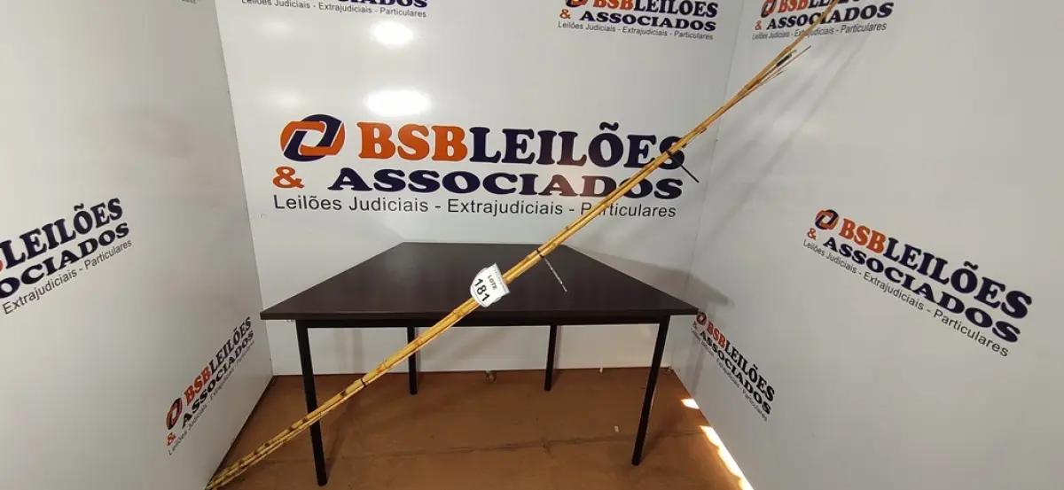 05 VARAS DE BAMBU. (NO ESTADO) ATENÇÃO! FAZER A VISITAÇÃO ANTES DE ARREMATAR, NÃO SABEMOS SE FUNCIONA, LEILÃO NÃO TEM GARANTIA E NEM DEVOLUÇÃO, SUJEITO A POSSÍVEIS AVARIAS VISÍVEIS/OCULTAS E/OU AUSÊNCIA DE COMPONENTES.