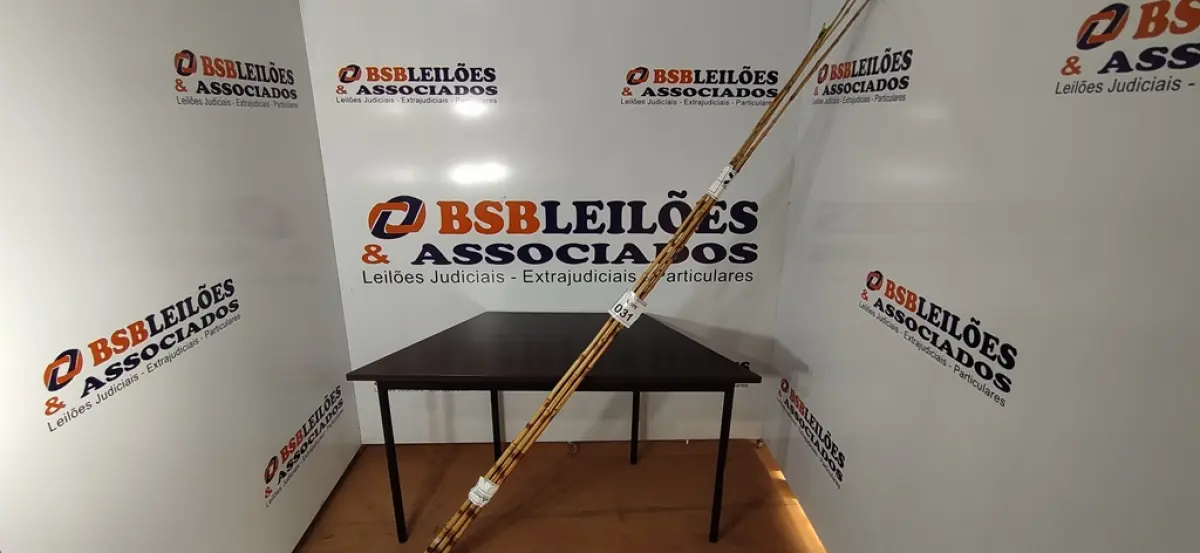 05 VARAS DE BAMBU. (NO ESTADO) ATENÇÃO! FAZER A VISITAÇÃO ANTES DE ARREMATAR, NÃO SABEMOS SE FUNCIONA, LEILÃO NÃO TEM GARANTIA E NEM DEVOLUÇÃO, SUJEITO A POSSÍVEIS AVARIAS VISÍVEIS/OCULTAS E/OU AUSÊNCIA DE COMPONENTES.