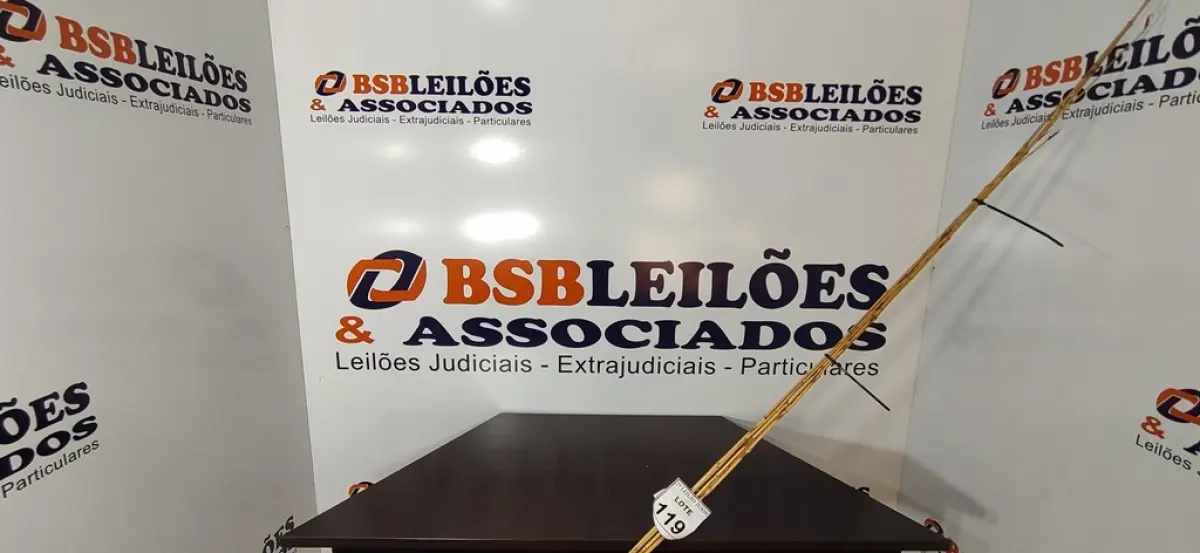 05 VARAS DE BAMBU. (NO ESTADO) ATENÇÃO! FAZER A VISITAÇÃO ANTES DE ARREMATAR, NÃO SABEMOS SE FUNCIONA, LEILÃO NÃO TEM GARANTIA E NEM DEVOLUÇÃO, SUJEITO A POSSÍVEIS AVARIAS VISÍVEIS/OCULTAS E/OU AUSÊNCIA DE COMPONENTES.