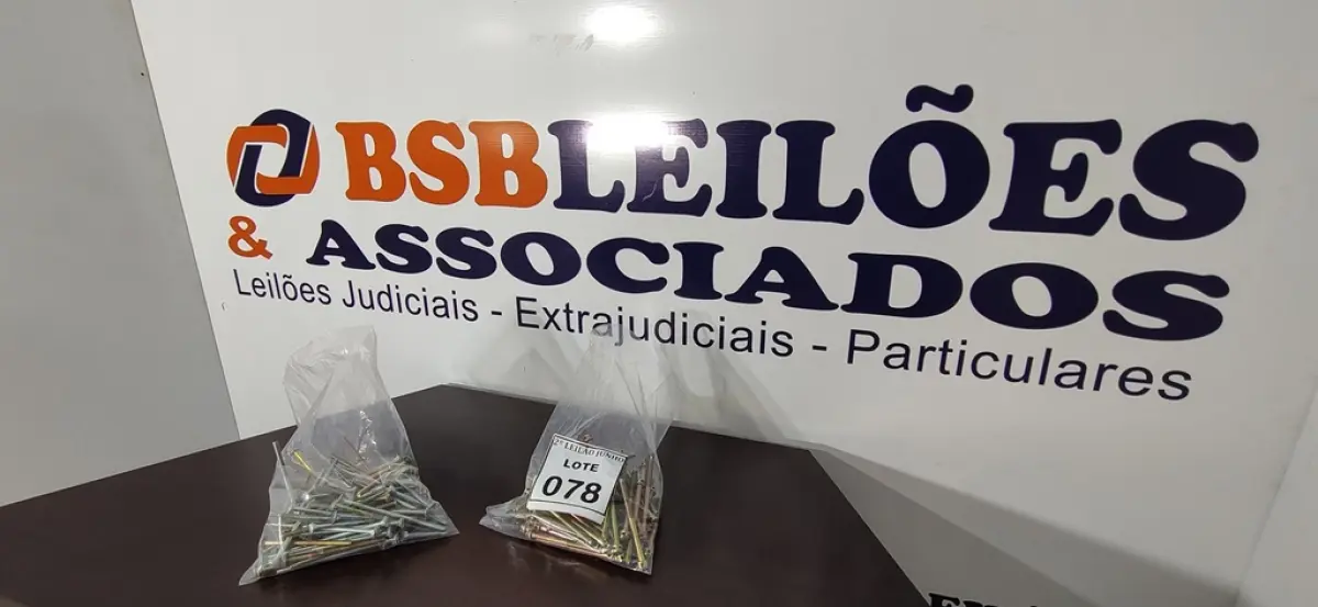 01 LOTE COM GRANDE QUANTIDADE DE PARAFUSOS. (NO ESTADO) ATENÇÃO! FAZER A VISITAÇÃO ANTES DE ARREMATAR, NÃO SABEMOS SE FUNCIONA, LEILÃO NÃO TEM GARANTIA E NEM DEVOLUÇÃO, SUJEITO A POSSÍVEIS AVARIAS VISÍVEIS/OCULTAS E/OU AUSÊNCIA DE COMPONENTES.