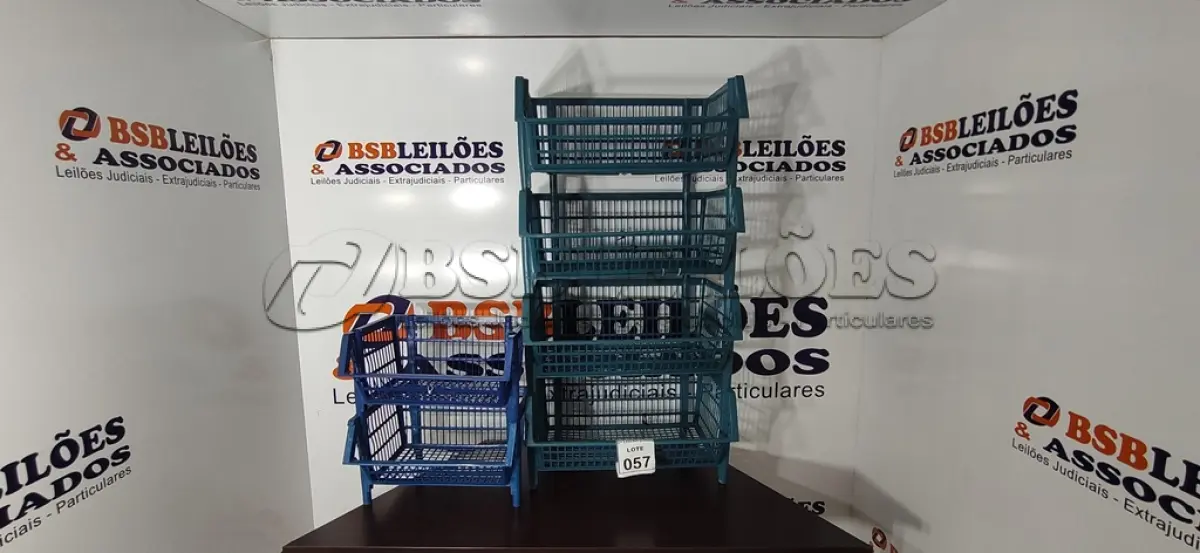 LOTE 057 - 06 CESTAS ORGANIZADORAS. (NO ESTADO) ATENÇÃO! FAZER A VISITAÇÃO ANTES DE ARREMATAR, NÃO SABEMOS SE FUNCIONA, LEILÃO NÃO TEM GARANTIA E NEM DEVOLUÇÃO, SUJEITO A POSSÍVEIS AVARIAS VISÍVEIS/OCULTAS E/OU AUSÊNCIA DE COMPONENTES.