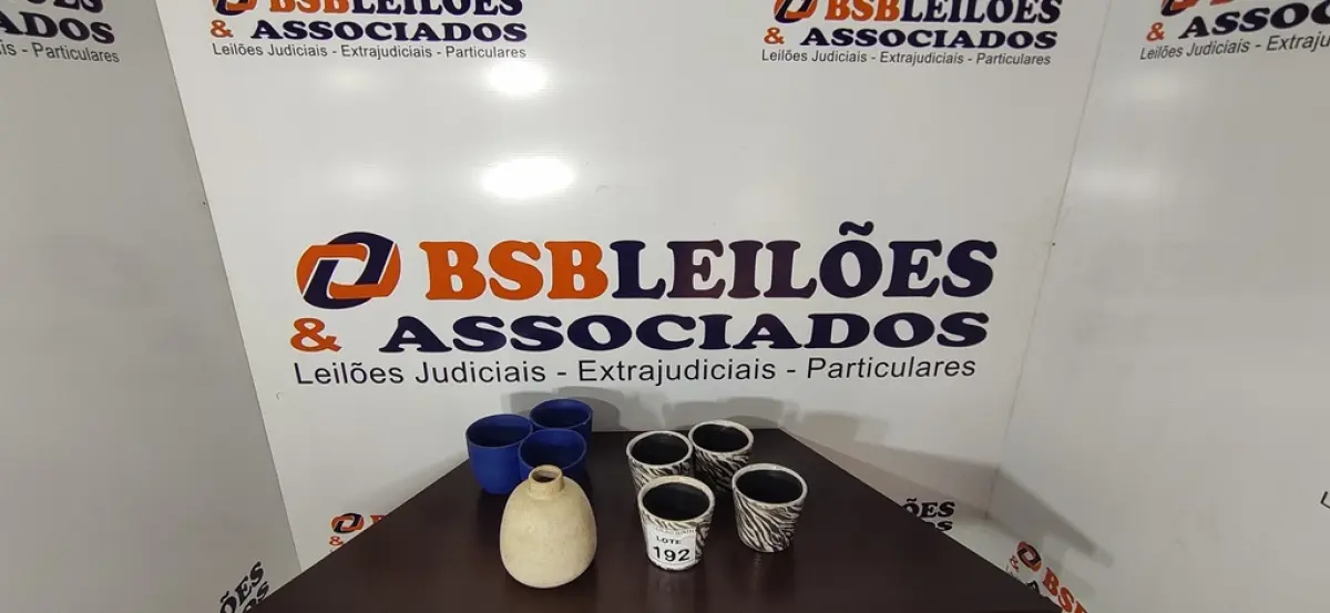 08 VASOS DECORATIVOS. (NO ESTADO) ATENÇÃO! FAZER A VISITAÇÃO ANTES DE ARREMATAR, NÃO SABEMOS SE FUNCIONA, LEILÃO NÃO TEM GARANTIA E NEM DEVOLUÇÃO, SUJEITO A POSSÍVEIS AVARIAS VISÍVEIS/OCULTAS E/OU AUSÊNCIA DE COMPONENTES.