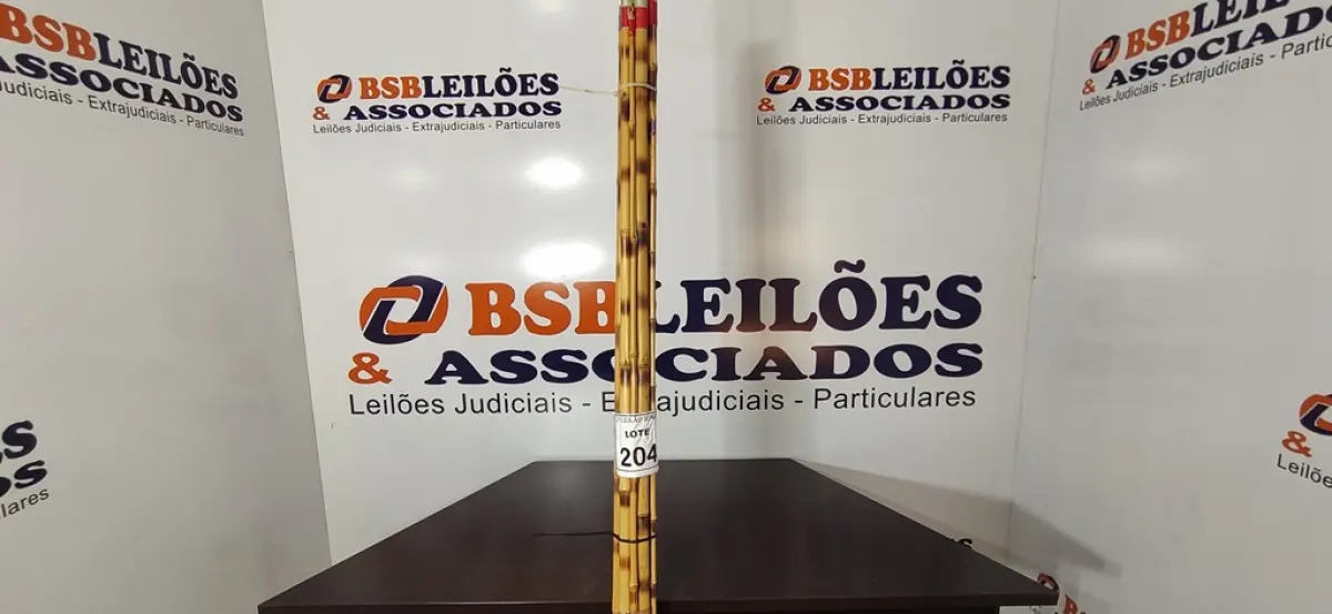 05 VARAS DE BAMBU. (NO ESTADO) ATENÇÃO! FAZER A VISITAÇÃO ANTES DE ARREMATAR, NÃO SABEMOS SE FUNCIONA, LEILÃO NÃO TEM GARANTIA E NEM DEVOLUÇÃO, SUJEITO A POSSÍVEIS AVARIAS VISÍVEIS/OCULTAS E/OU AUSÊNCIA DE COMPONENTES.