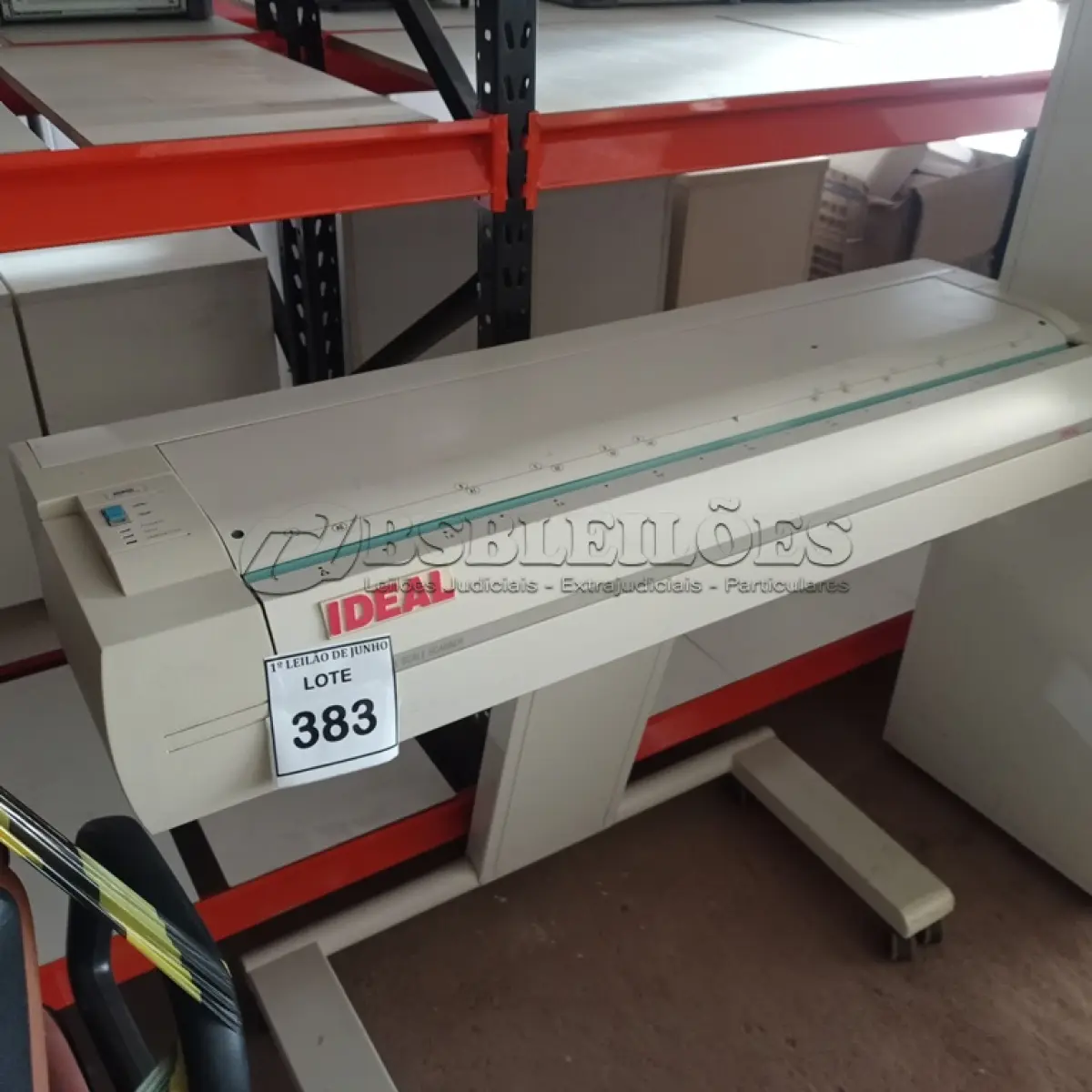 LOTE 383 - 01 SCANNER DE GRANDE FORMATO MODELO FSS 8300 FULL SCALE SCANER MARCA IDEAL. (NO ESTADO) ATENÇÃO! FAZER A VISITAÇÃO ANTES DE ARREMATAR, NÃO SABEMOS SE FUNCIONA, LEILÃO NÃO TEM GARANTIA E NEM DEVOLUÇÃO, SUJEITO A POSSÍVEIS AVARIAS VISÍVEIS/OCULTAS E/OU AUSÊNCIA DE COMPONENTES.
