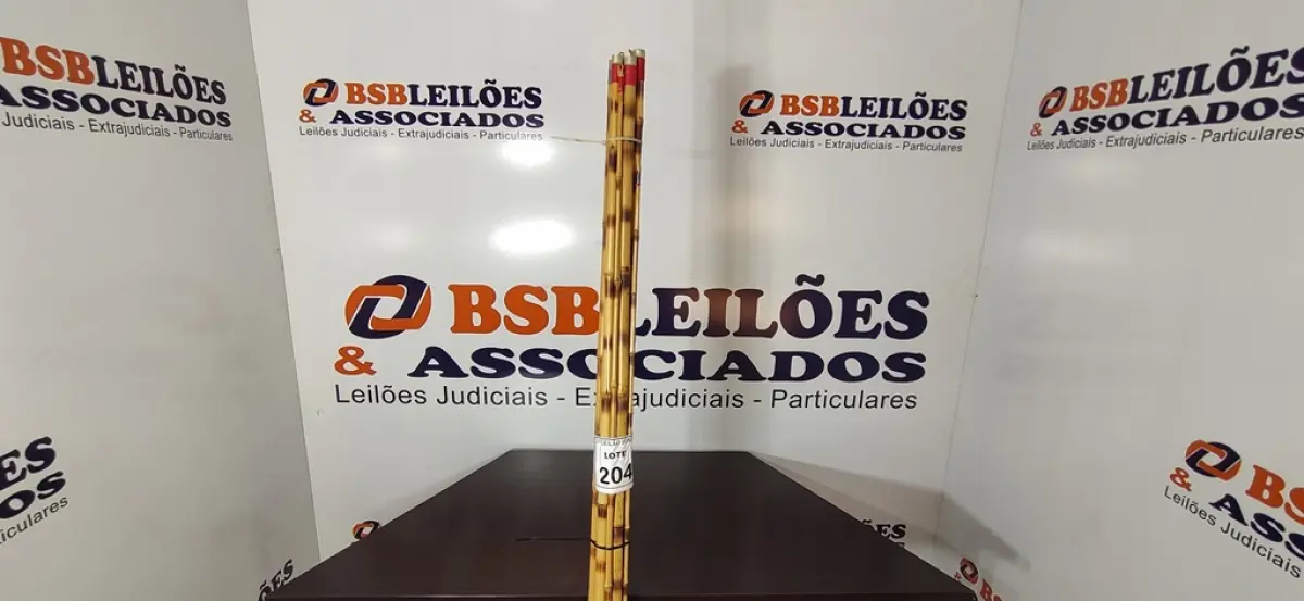 05 VARAS DE BAMBU. (NO ESTADO) ATENÇÃO! FAZER A VISITAÇÃO ANTES DE ARREMATAR, NÃO SABEMOS SE FUNCIONA, LEILÃO NÃO TEM GARANTIA E NEM DEVOLUÇÃO, SUJEITO A POSSÍVEIS AVARIAS VISÍVEIS/OCULTAS E/OU AUSÊNCIA DE COMPONENTES.