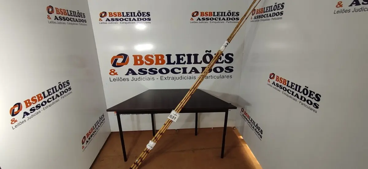 05 VARAS DE BAMBU. (NO ESTADO) ATENÇÃO! FAZER A VISITAÇÃO ANTES DE ARREMATAR, NÃO SABEMOS SE FUNCIONA, LEILÃO NÃO TEM GARANTIA E NEM DEVOLUÇÃO, SUJEITO A POSSÍVEIS AVARIAS VISÍVEIS/OCULTAS E/OU AUSÊNCIA DE COMPONENTES.