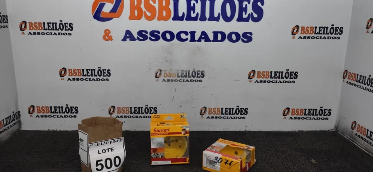 02 SERRAS COPO MARCA STARRETT. (NO ESTADO) ATENÇÃO! FAZER A VISITAÇÃO ANTES DE ARREMATAR, NÃO SABEMOS SE FUNCIONA, LEILÃO NÃO TEM GARANTIA E NEM DEVOLUÇÃO, SUJEITO A POSSÍVEIS AVARIAS VISÍVEIS/OCULTAS E/OU AUSÊNCIA DE COMPONENTES.