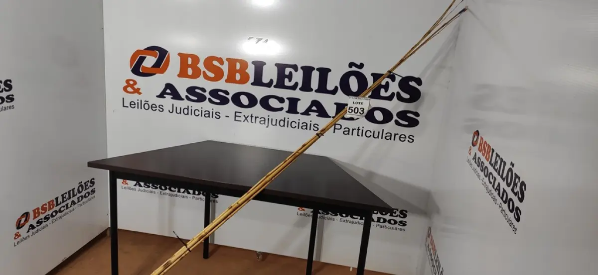 05 VARAS DE BAMBU. (NO ESTADO) ATENÇÃO! FAZER A VISITAÇÃO ANTES DE ARREMATAR, NÃO SABEMOS SE FUNCIONA, LEILÃO NÃO TEM GARANTIA E NEM DEVOLUÇÃO, SUJEITO A POSSÍVEIS AVARIAS VISÍVEIS/OCULTAS E/OU AUSÊNCIA DE COMPONENTES.