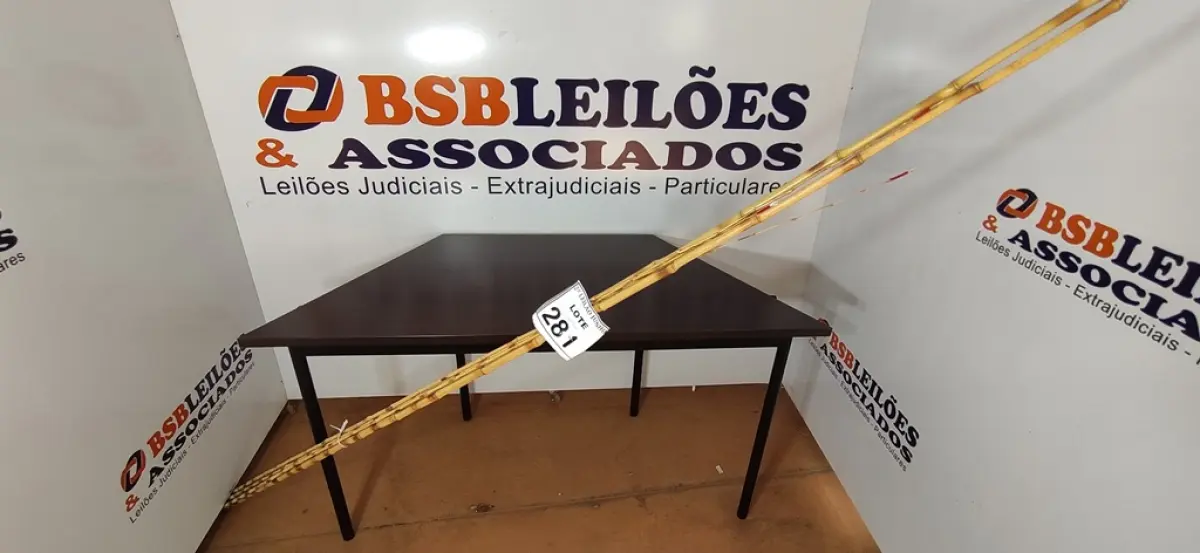 05 VARAS DE BAMBU. (NO ESTADO) ATENÇÃO! FAZER A VISITAÇÃO ANTES DE ARREMATAR, NÃO SABEMOS SE FUNCIONA, LEILÃO NÃO TEM GARANTIA E NEM DEVOLUÇÃO, SUJEITO A POSSÍVEIS AVARIAS VISÍVEIS/OCULTAS E/OU AUSÊNCIA DE COMPONENTES.