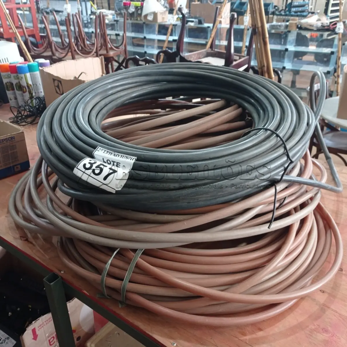 LOTE 357 - 01 LOTE COM MANGUEIRAS PARA IRRIGAÇÃO COM MEDIDAS DIVERSAS. (NO ESTADO) ATENÇÃO! FAZER A VISITAÇÃO ANTES DE ARREMATAR, NÃO SABEMOS SE FUNCIONA, LEILÃO NÃO TEM GARANTIA E NEM DEVOLUÇÃO, SUJEITO A POSSÍVEIS AVARIAS VISÍVEIS/OCULTAS E/OU AUSÊNCIA DE COMPONENTES.