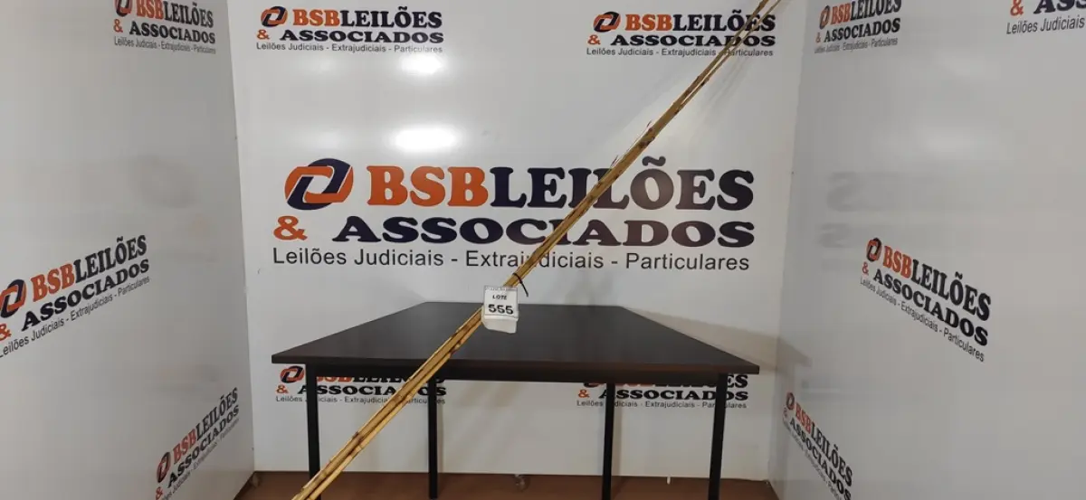 05 VARAS DE BAMBU. (NO ESTADO) ATENÇÃO! FAZER A VISITAÇÃO ANTES DE ARREMATAR, NÃO SABEMOS SE FUNCIONA, LEILÃO NÃO TEM GARANTIA E NEM DEVOLUÇÃO, SUJEITO A POSSÍVEIS AVARIAS VISÍVEIS/OCULTAS E/OU AUSÊNCIA DE COMPONENTES.