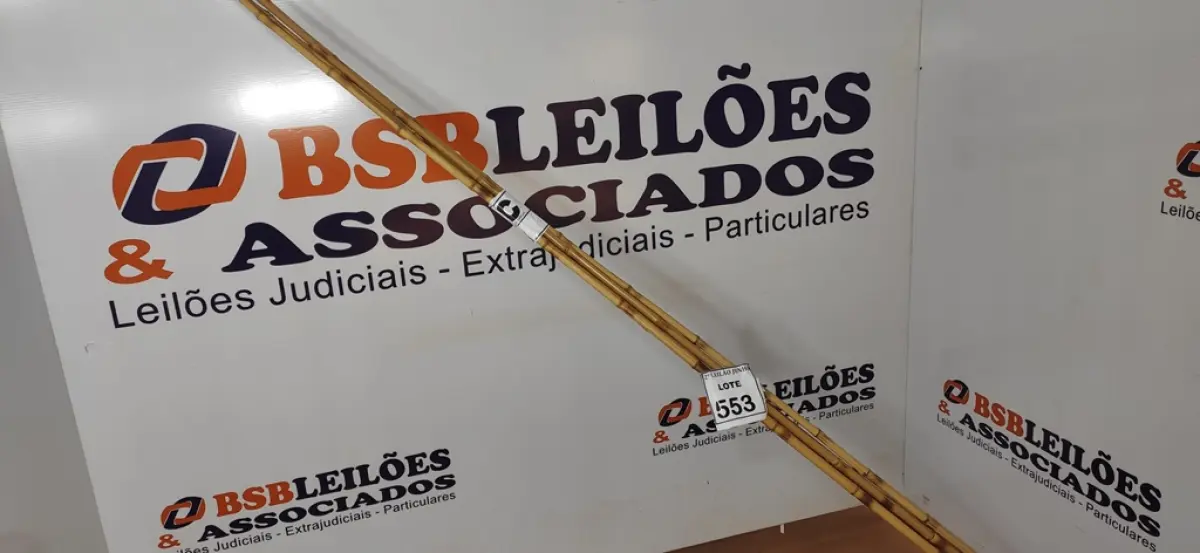 05 VARAS DE BAMBU. (NO ESTADO) ATENÇÃO! FAZER A VISITAÇÃO ANTES DE ARREMATAR, NÃO SABEMOS SE FUNCIONA, LEILÃO NÃO TEM GARANTIA E NEM DEVOLUÇÃO, SUJEITO A POSSÍVEIS AVARIAS VISÍVEIS/OCULTAS E/OU AUSÊNCIA DE COMPONENTES.
