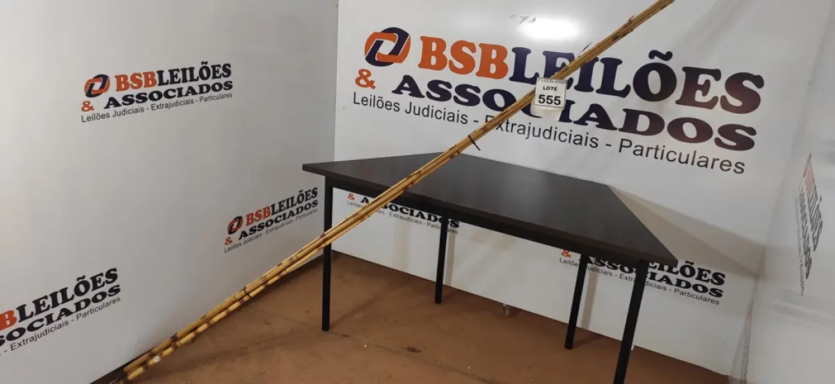 05 VARAS DE BAMBU. (NO ESTADO) ATENÇÃO! FAZER A VISITAÇÃO ANTES DE ARREMATAR, NÃO SABEMOS SE FUNCIONA, LEILÃO NÃO TEM GARANTIA E NEM DEVOLUÇÃO, SUJEITO A POSSÍVEIS AVARIAS VISÍVEIS/OCULTAS E/OU AUSÊNCIA DE COMPONENTES.