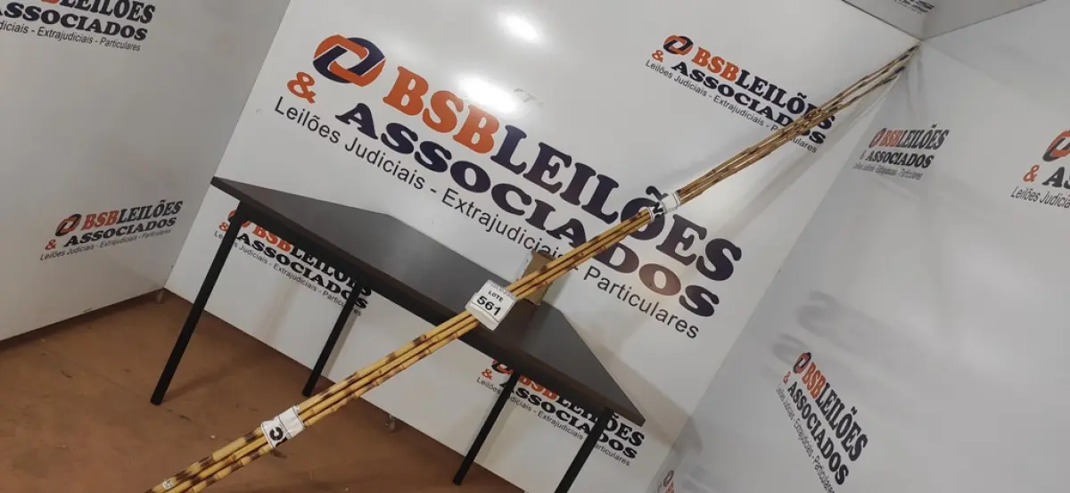 05 VARAS DE BAMBU. (NO ESTADO) ATENÇÃO! FAZER A VISITAÇÃO ANTES DE ARREMATAR, NÃO SABEMOS SE FUNCIONA, LEILÃO NÃO TEM GARANTIA E NEM DEVOLUÇÃO, SUJEITO A POSSÍVEIS AVARIAS VISÍVEIS/OCULTAS E/OU AUSÊNCIA DE COMPONENTES.