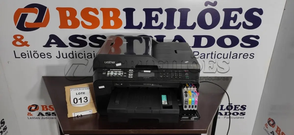 LOTE 013 - 01 IMPRESSORA MULTIFUNCIONAL J6710DW MARCA BROTHER. (NO ESTADO) ATENÇÃO! FAZER A VISITAÇÃO ANTES DE ARREMATAR, NÃO SABEMOS SE FUNCIONA, LEILÃO NÃO TEM GARANTIA E NEM DEVOLUÇÃO, SUJEITO A POSSÍVEIS AVARIAS VISÍVEIS/OCULTAS E/OU AUSÊNCIA DE COMPONENTES.