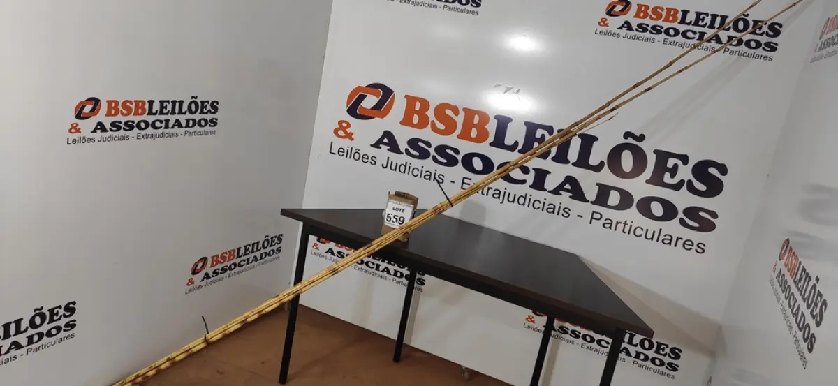 05 VARAS DE BAMBU. (NO ESTADO) ATENÇÃO! FAZER A VISITAÇÃO ANTES DE ARREMATAR, NÃO SABEMOS SE FUNCIONA, LEILÃO NÃO TEM GARANTIA E NEM DEVOLUÇÃO, SUJEITO A POSSÍVEIS AVARIAS VISÍVEIS/OCULTAS E/OU AUSÊNCIA DE COMPONENTES.