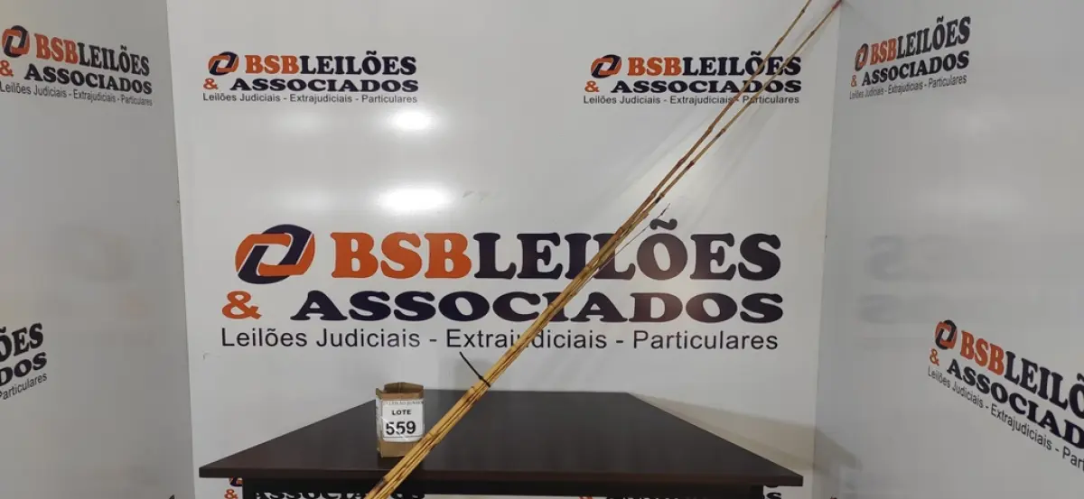 05 VARAS DE BAMBU. (NO ESTADO) ATENÇÃO! FAZER A VISITAÇÃO ANTES DE ARREMATAR, NÃO SABEMOS SE FUNCIONA, LEILÃO NÃO TEM GARANTIA E NEM DEVOLUÇÃO, SUJEITO A POSSÍVEIS AVARIAS VISÍVEIS/OCULTAS E/OU AUSÊNCIA DE COMPONENTES.