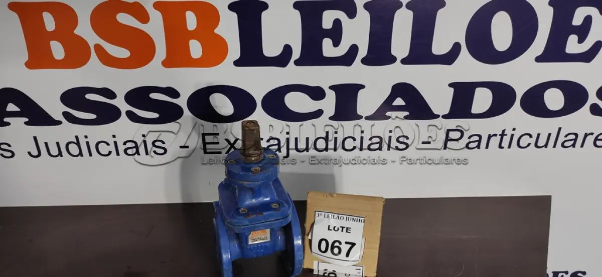 LOTE 067 - 01 VÁLVULA GLOBO. (NO ESTADO) ATENÇÃO! FAZER A VISITAÇÃO ANTES DE ARREMATAR, NÃO SABEMOS SE FUNCIONA, LEILÃO NÃO TEM GARANTIA E NEM DEVOLUÇÃO, SUJEITO A POSSÍVEIS AVARIAS VISÍVEIS/OCULTAS E/OU AUSÊNCIA DE COMPONENTES.