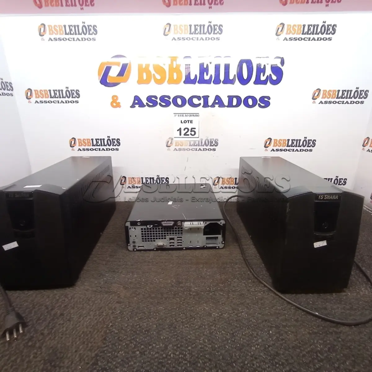 LOTE 125 - 02 NOBREAKS MARCA TS SHARA E 01 CPU. (NO ESTADO) ATENÇÃO! FAZER A VISITAÇÃO ANTES DE ARREMATAR, NÃO SABEMOS SE FUNCIONA, LEILÃO NÃO TEM GARANTIA E NEM DEVOLUÇÃO, SUJEITO A POSSÍVEIS AVARIAS VISÍVEIS/OCULTAS E/OU AUSÊNCIA DE COMPONENTES.