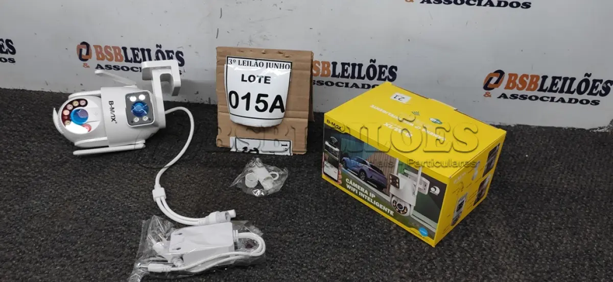 LOTE 015 - CÂMERA DUPLA IP WIFI INTELIGENTE EXTERNA APPS YOOSEE  ALTO FALANTE MICROFONE GIRA 360GRAUS COM LEDES BRANCO FOTOSSENSÍVEL 1080P. (NO ESTADO) ATENÇÃO! FAZER A VISITAÇÃO ANTES DE ARREMATAR, NÃO SABEMOS SE FUNCIONA, LEILÃO NÃO TEM GARANTIA E NEM DEVOLUÇÃO, SUJEITO A POSSÍVEIS AVARIAS VISÍVEIS/OCULTAS E/OU AUSÊNCIA DE COMPONENTES.  