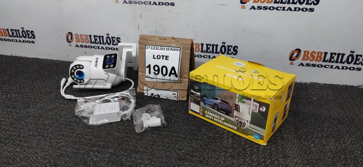 LOTE 190 - CÂMERA DUPLA IP WIFI INTELIGENTE EXTERNA APPS YOOSEE  ALTO FALANTE MICROFONE GIRA 360GRAUS COM LEDES BRANCO FOTOSSENSÍVEL 1080P. (NO ESTADO) ATENÇÃO! FAZER A VISITAÇÃO ANTES DE ARREMATAR, NÃO SABEMOS SE FUNCIONA, LEILÃO NÃO TEM GARANTIA E NEM DEVOLUÇÃO, SUJEITO A POSSÍVEIS AVARIAS VISÍVEIS/OCULTAS E/OU AUSÊNCIA DE COMPONENTES.  