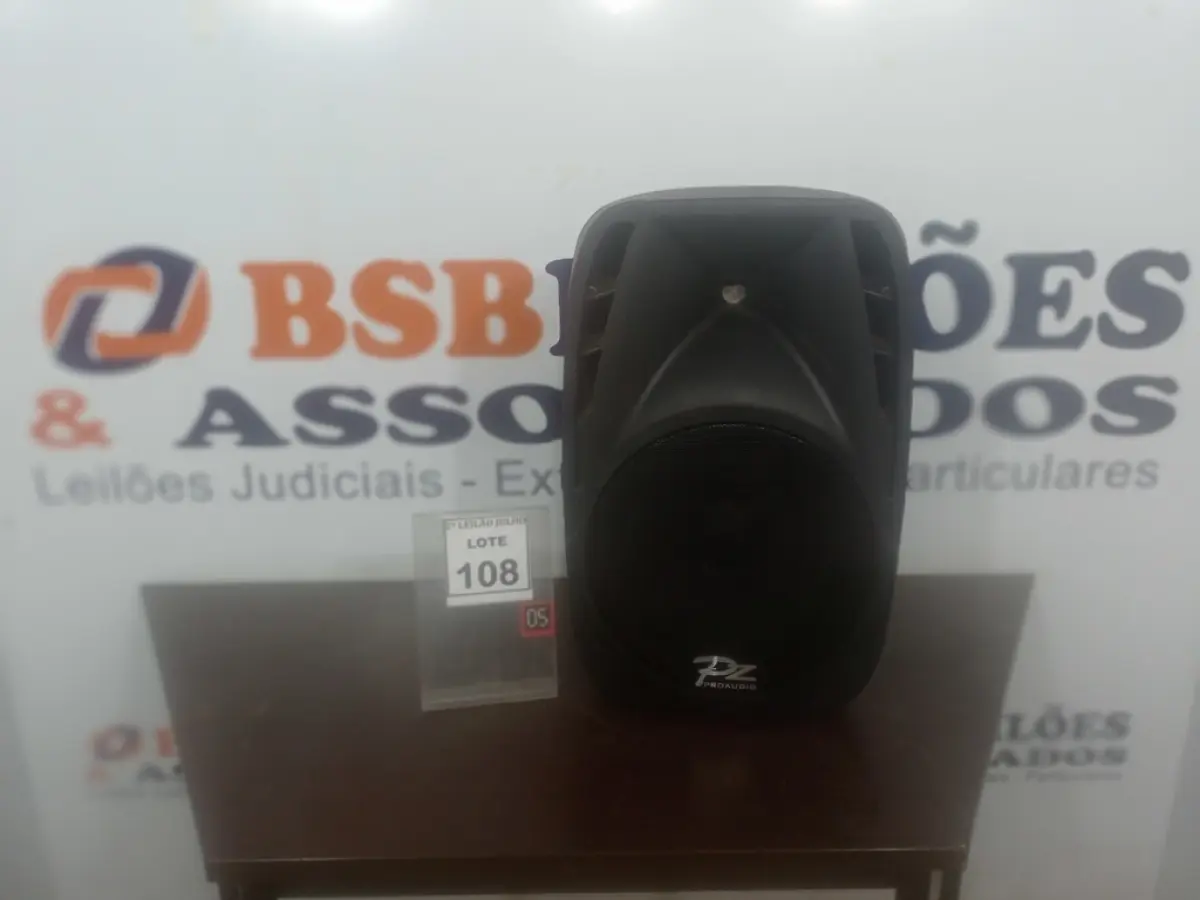 01 CAIXA DE SOM PZPROPASSIVE PX-12. (NO ESTADO) ATENÇÃO! FAZER A VISITAÇÃO ANTES DE ARREMATAR, NÃO SABEMOS SE FUNCIONA. LEILÃO NÃO TEM GARANTIA E NEM DEVOLUÇÃO, SUJEITO A POSSÍVEIS AVARIAS VISÍVEIS/OCULTAS E/OU AUSÊNCIA DE COMPONENTES.