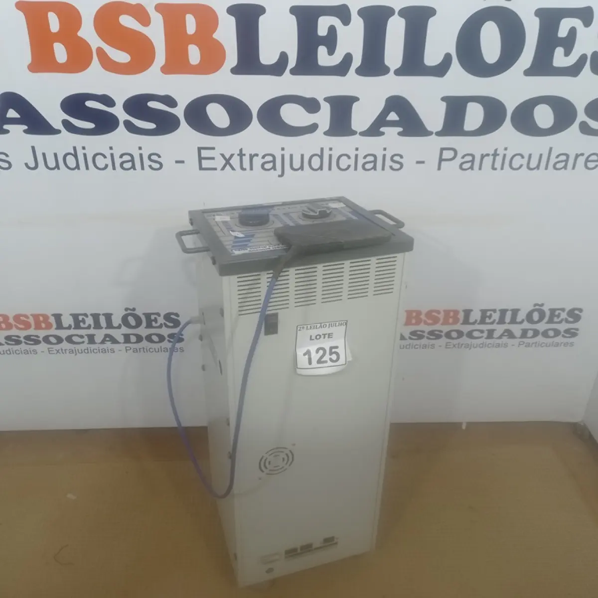 01 EQUIPAMENTO THEMOPULSE. (NO ESTADO) ATENÇÃO! FAZER A VISITAÇÃO ANTES DE ARREMATAR, NÃO SABEMOS SE FUNCIONA, LEILÃO NÃO TEM GARANTIA E NEM DEVOLUÇÃO, SUJEITO A POSSÍVEIS AVARIAS VISÍVEIS/OCULTAS E/OU AUSÊNCIA DE COMPONENTES.