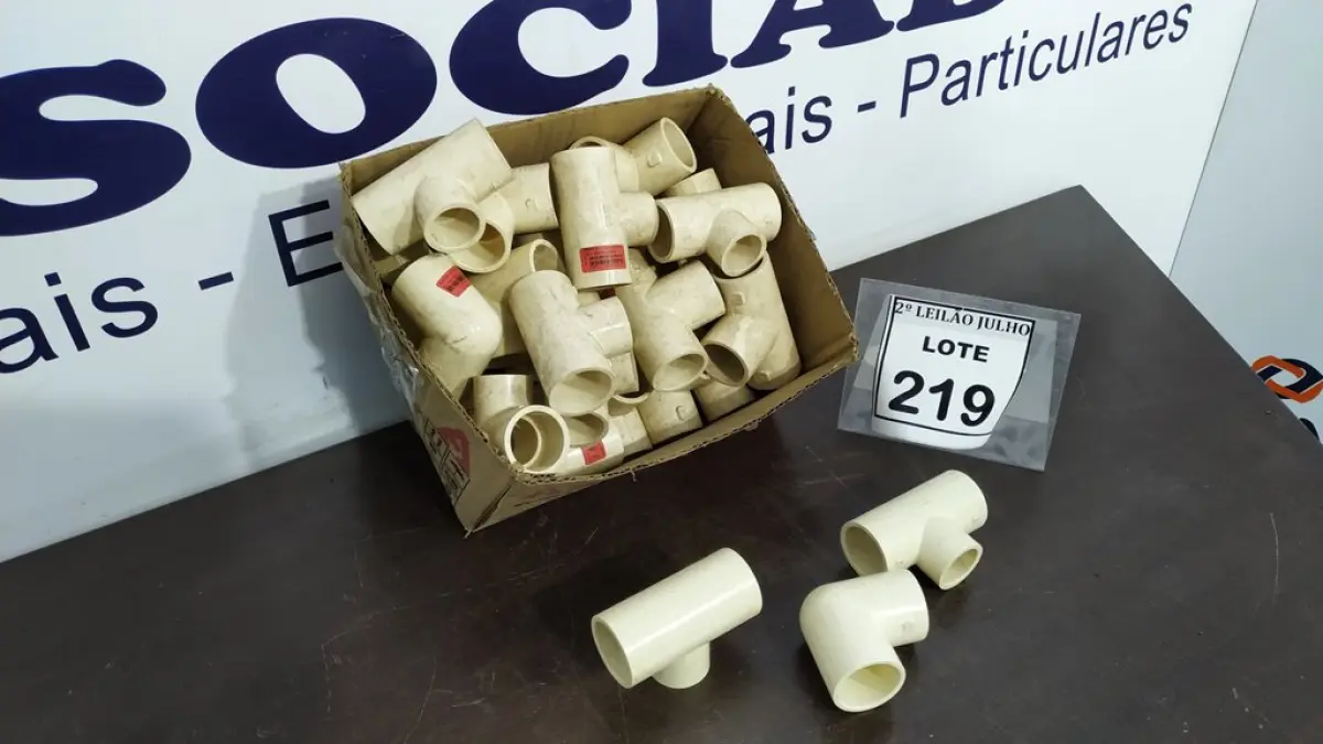 01 LOTE COM VÁRIOS TÊ E JOELHOS HIDRÁULICOS MEDIDAS DIVERSAS. (NO ESTADO) ATENÇÃO! FAZER A VISITAÇÃO ANTES DE ARREMATAR, NÃO SABEMOS SE FUNCIONA. LEILÃO NÃO TEM GARANTIA E NEM DEVOLUÇÃO, SUJEITO A POSSÍVEIS AVARIAS VISÍVEIS/OCULTAS E/OU AUSÊNCIA DE COMPONENTES.