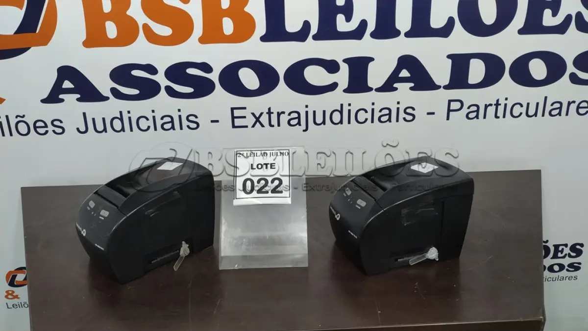 LOTE 022 - 02 IMPRESSORAS DE CUPOM MARCA BEMATECH. (NO ESTADO) ATENÇÃO! FAZER A VISITAÇÃO ANTES DE ARREMATAR, NÃO SABEMOS SE FUNCIONA. LEILÃO NÃO TEM GARANTIA E NEM DEVOLUÇÃO, SUJEITO A POSSÍVEIS AVARIAS VISÍVEIS/OCULTAS E/OU AUSÊNCIA DE COMPONENTES.