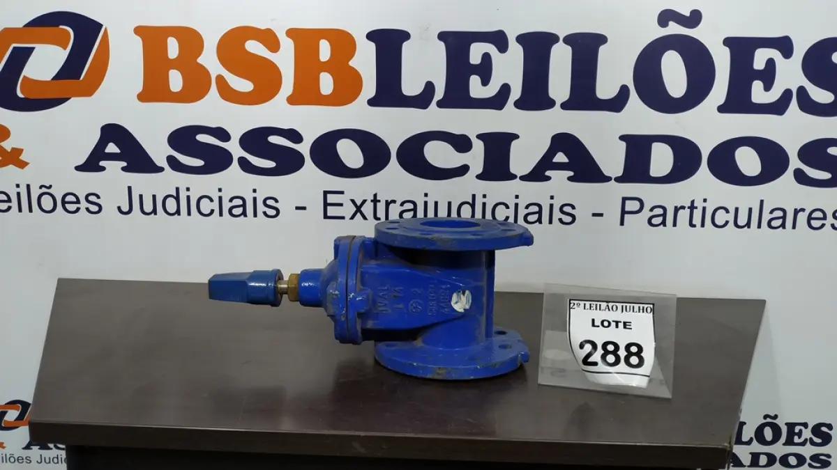 01 VÁLVULA GLOBO. (NO ESTADO) ATENÇÃO! FAZER A VISITAÇÃO ANTES DE ARREMATAR, NÃO SABEMOS SE FUNCIONA, LEILÃO NÃO TEM GARANTIA E NEM DEVOLUÇÃO, SUJEITO A POSSÍVEIS AVARIAS VISÍVEIS/OCULTAS E/OU AUSÊNCIA DE COMPONENTES.