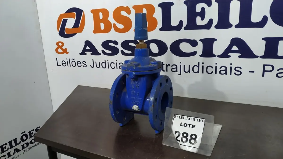 01 VÁLVULA GLOBO. (NO ESTADO) ATENÇÃO! FAZER A VISITAÇÃO ANTES DE ARREMATAR, NÃO SABEMOS SE FUNCIONA, LEILÃO NÃO TEM GARANTIA E NEM DEVOLUÇÃO, SUJEITO A POSSÍVEIS AVARIAS VISÍVEIS/OCULTAS E/OU AUSÊNCIA DE COMPONENTES.