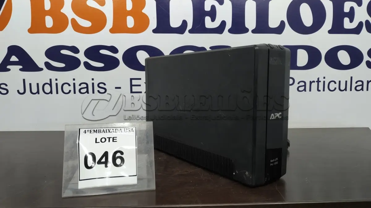 LOTE 046 - 01 APC UPS UNIT. (NO ESTADO EM QUE SE ENCONTRA. SUJEITO A AVARIAS OCULTAS/VISÍVEIS.) 3B1135X18443
