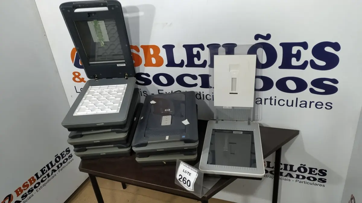 06 SCANNERS HP G4050. (NO ESTADO) ATENÇÃO! FAZER A VISITAÇÃO ANTES DE ARREMATAR, NÃO SABEMOS SE FUNCIONA. LEILÃO NÃO TEM GARANTIA E NEM DEVOLUÇÃO, SUJEITO A POSSÍVEIS AVARIAS VISÍVEIS/OCULTAS E/OU AUSÊNCIA DE COMPONENTES.