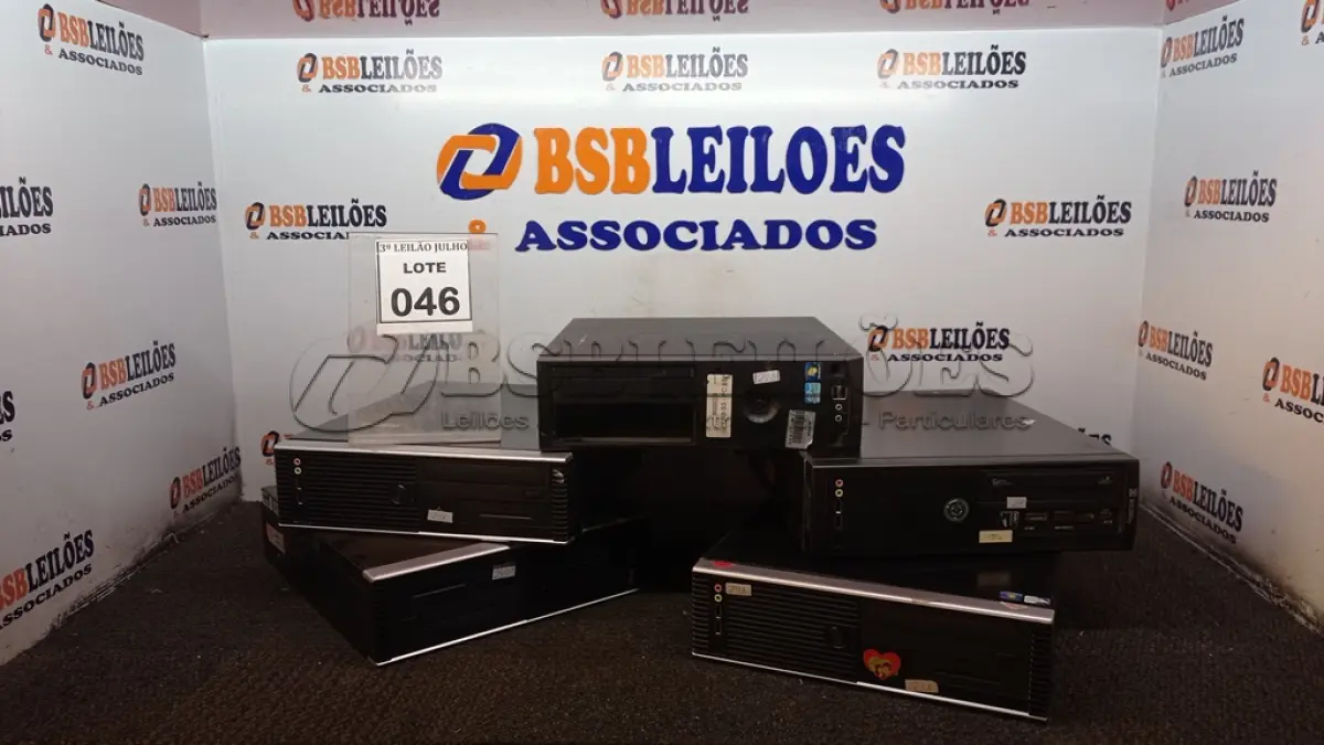 LOTE 046 - 05 CPU’S DE MARCAS E MODELOS DIVERSOS. (NO ESTADO) ATENÇÃO! FAZER A VISITAÇÃO ANTES DE ARREMATAR, NÃO SABEMOS SE FUNCIONA, LEILÃO NÃO TEM GARANTIA E NEM DEVOLUÇÃO, SUJEITO A POSSÍVEIS AVARIAS VISÍVEIS/OCULTAS E/OU AUSÊNCIA DE COMPONENTES.