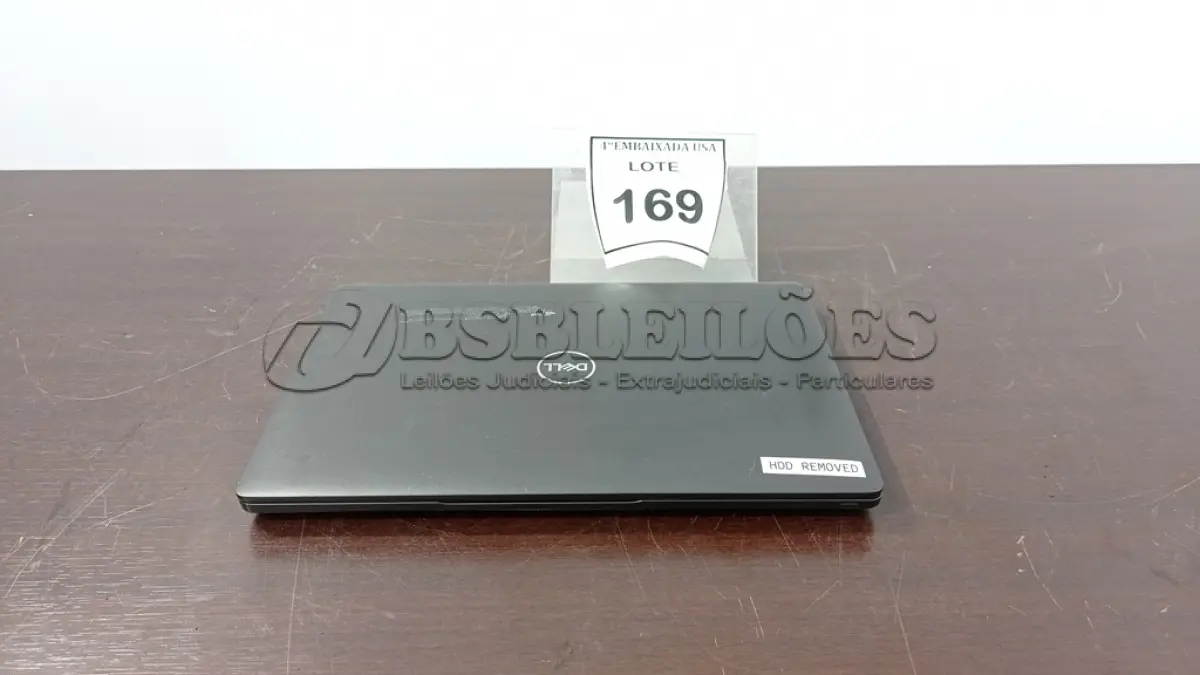 LOTE 169 - 01 DELL LAPTOP SEM FONTE E SEM HD. (NO ESTADO EM QUE SE ENCONTRA. SUJEITO A AVARIAS OCULTAS/VISÍVEIS.)  619396