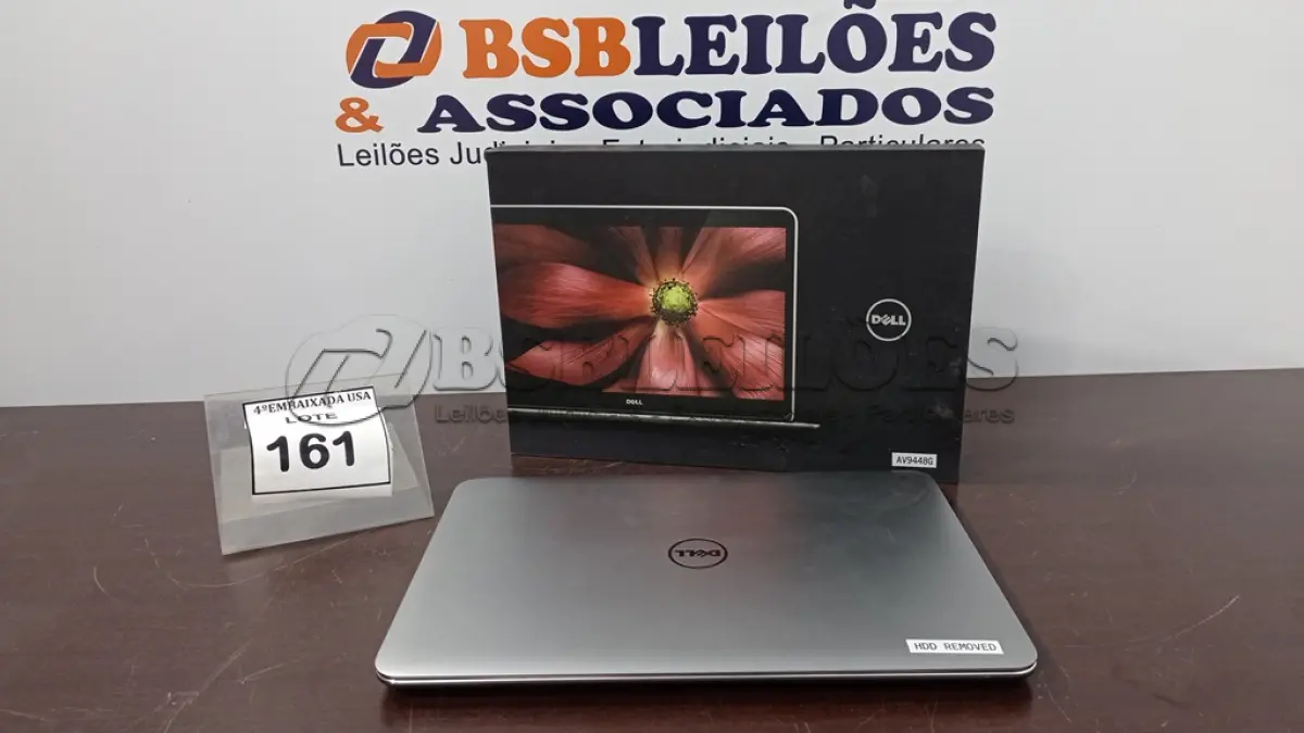 LOTE 161 - 01 DELL, COMPUTER, XPS15-8947 SLV, XPS SEM HD.  (NO ESTADO EM QUE SE ENCONTRA. SUJEITO A AVARIAS OCULTAS/VISÍVEIS.) AV9448G