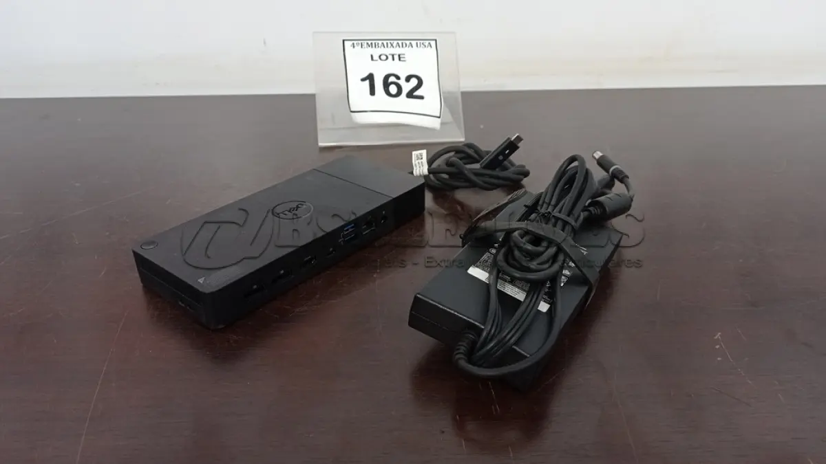 LOTE 162 - 01 DOCK STATION DELL USB TIPO C COM FONTE.  (NO ESTADO EM QUE SE ENCONTRA. SUJEITO A AVARIAS OCULTAS/VISÍVEIS.)