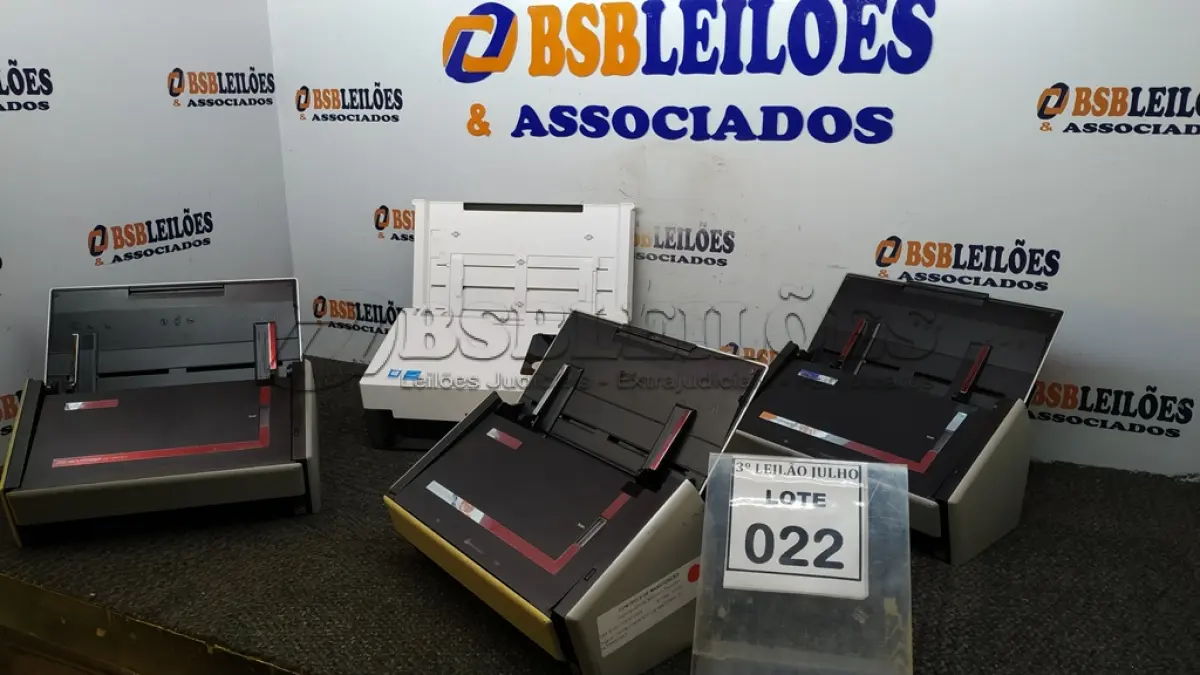 LOTE 022 - 03 SCANNER’S MARCA FUJITSU E 01 SCANNER MARCA AVISION. (NO ESTADO) ATENÇÃO! FAZER A VISITAÇÃO ANTES DE ARREMATAR, NÃO SABEMOS SE FUNCIONA, LEILÃO NÃO TEM GARANTIA E NEM DEVOLUÇÃO, SUJEITO A POSSÍVEIS AVARIAS VISÍVEIS/OCULTAS E/OU AUSÊNCIA DE COMPONENTES.