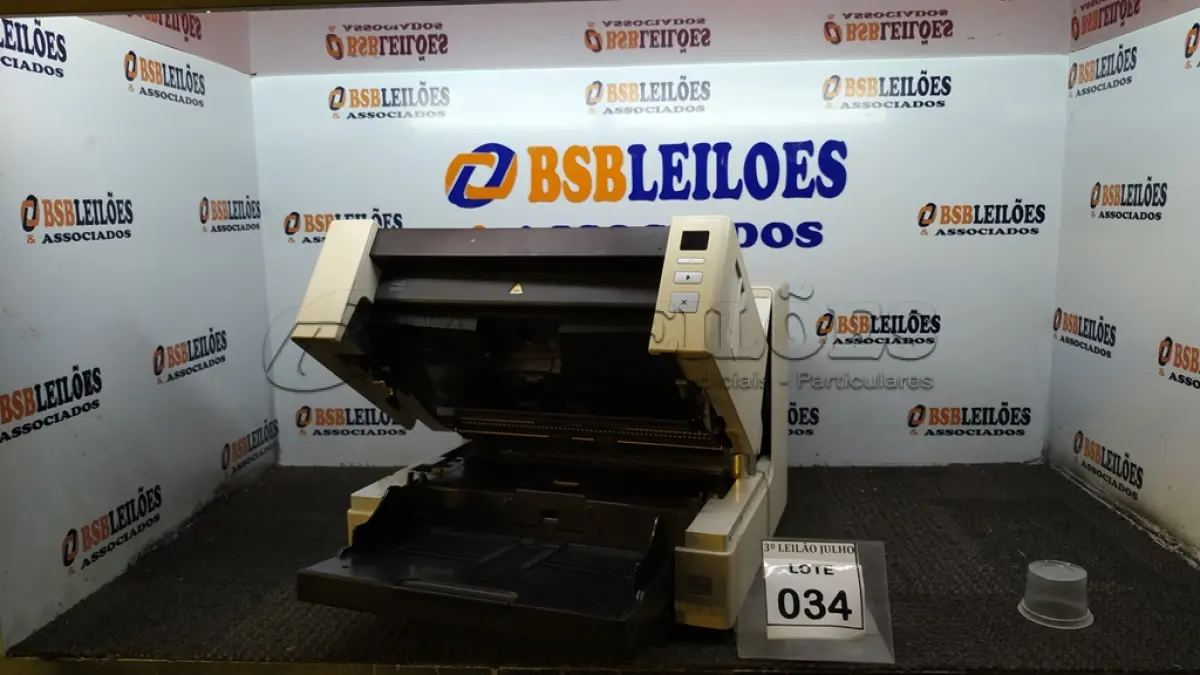 LOTE 034 - 01 SCANNER MODELO I4600 MARCA KPODAK. (NO ESTADO) ATENÇÃO! FAZER A VISITAÇÃO ANTES DE ARREMATAR, NÃO SABEMOS SE FUNCIONA, LEILÃO NÃO TEM GARANTIA E NEM DEVOLUÇÃO, SUJEITO A POSSÍVEIS AVARIAS VISÍVEIS/OCULTAS E/OU AUSÊNCIA DE COMPONENTES.