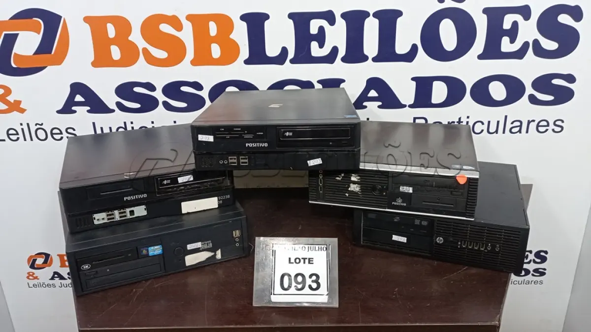 LOTE 093 - 05 CPU’S DE MARCAS E MODELOS DIVERSOS. (NO ESTADO) ATENÇÃO! FAZER A VISITAÇÃO ANTES DE ARREMATAR, NÃO SABEMOS SE FUNCIONA, LEILÃO NÃO TEM GARANTIA E NEM DEVOLUÇÃO, SUJEITO A POSSÍVEIS AVARIAS VISÍVEIS/OCULTAS E/OU AUSÊNCIA DE COMPONENTES.