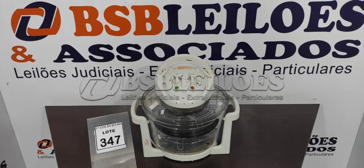 LOTE 347 - 01 FORNO TURBO. (NO ESTADO) ATENÇÃO! FAZER A VISITAÇÃO ANTES DE ARREMATAR, NÃO SABEMOS SE FUNCIONA. LEILÃO NÃO TEM GARANTIA E NEM DEVOLUÇÃO, SUJEITO A POSSÍVEIS AVARIAS VISÍVEIS/OCULTAS E/OU AUSÊNCIA DE COMPONENTES.